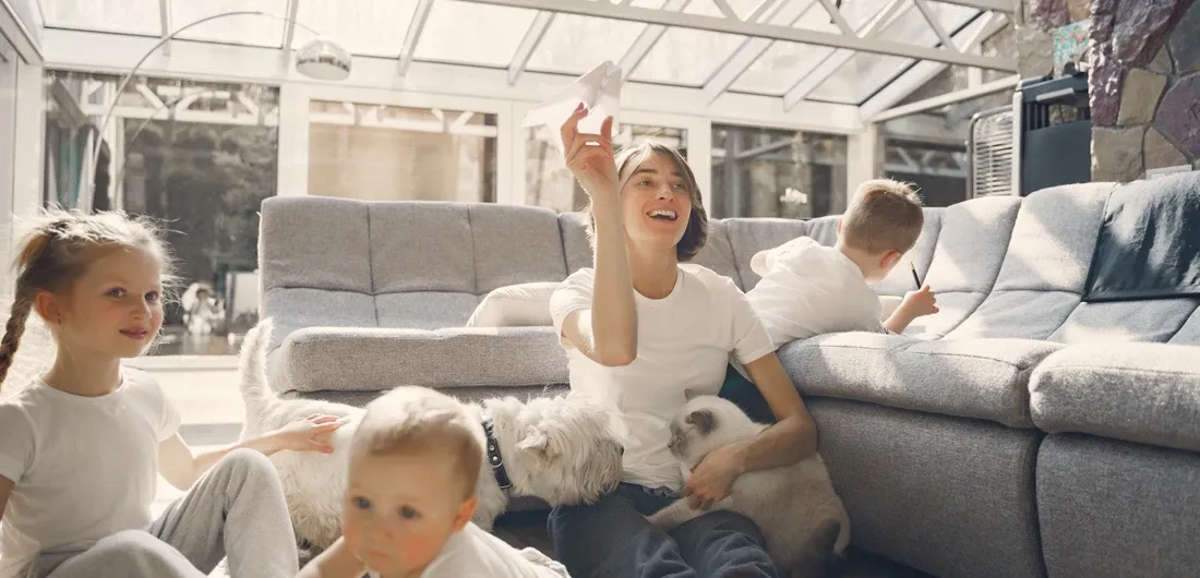 Family with pets