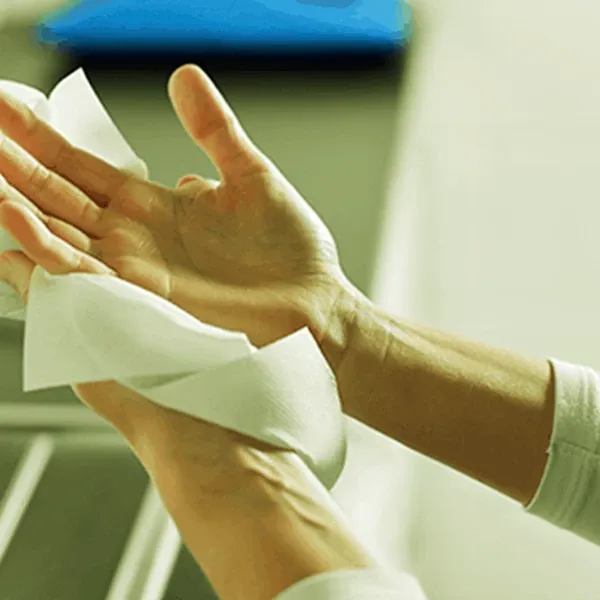 Using Antibacterial wipes in hospitals and clinics
