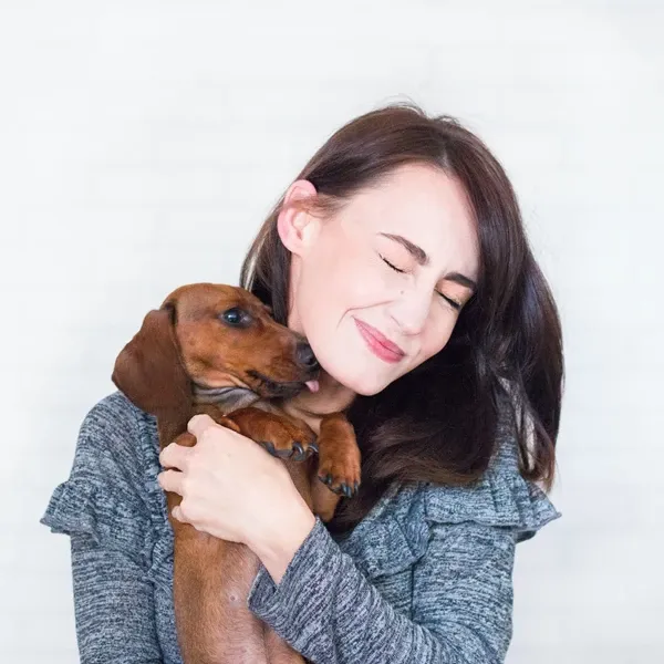 Girl with a dog