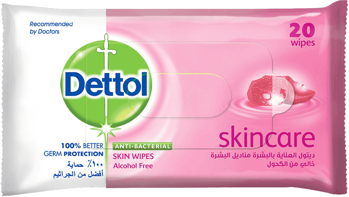 Dettol Skin Wipes Skin Care 10s for Hand Hygiene Dettol